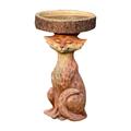 piaybook Garden Sculptures & Statues Resin Birdbath Polyresin Antique Garden Bird Bath For Home Garden Yard Yard Lawn Patio Decor Ornament Brown