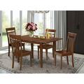 HomeStock Tuscan Treats Table Set - Table With Leaf And Dining Table Chairs