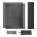 400X300mm DIY Floor Register Vent Cover 2Pack PVC Magnetic Vent Cover Floor Register Trap AC Screen Mesh