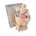 LSLJS Valentines Day Gifts Cute Doll Bouquet Plush Rabbit and Flowers Stuffed Toy Bouquet with Gifts Bag College Soft Graduation Rabbit Doll Flower Bouquets for Girlfriend Girls Kids Party