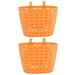 2 Pcs Toddler Girl Accessories Boys Hamper Bicycle Basket Kids Handlebar Bike Plastic Baskets for Storage Rear Child