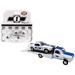 1967 Chevrolet C-30 Ramp Truck with 1970 Chevrolet Trans Am Camaro #1 White with Blue Stripes Chaparral Acme Exclusive 1/64 Diecast Model Cars b