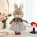 TUWABEII Gift for Kids Critters Town Series Cute Couple Doll With Fashion Cute - Rabbit BearCouple Soft Toy Plush and Stuffed Animals