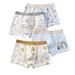 KYAIGUO Boys and Toddler Underwear 4 PCS Boxer Briefs Underwear for Daily Breathable Cotton Multipack for Baby Boys 2-18 Y