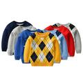 Godderr Kids Baby Boys Fall Winter Sweater Long Sleeve Pullover Knitwear Crewneck Bottoming Shirt Cotton Jumper Knit Sweater for 2-8 Years Christsmas Clothing