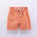 Baby Deals!Toddler Girl Clothes Clearance YANHAIGONG Cotton Shorts for Baby Boy Shorts Summer Solid Color Cotton Shorts Casual Elastic Waist Jogger Shorts Pants