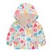 Deals Clearance under 5.00 Lindreshi Winter Coats for Toddler Girls and Boys Toddler Kids Baby Boys Girls Fashion Cute Flowers Car Pattern Windproof Jacket Hooded Coat