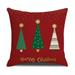 18x18inch Christmas Pillow Covers Christmas Pillows Decorative Throw Pillows Covers Farmhouse Red Stripe Plaid Pillow Covers for Couch Sofa Christmas Decorations Holiday Pillow Cases