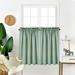 Kitsin 2 Panels Tier Curtains Waffle Woven Textured Short Window Curtain Rod Pocket Curtains for Cafe Bathroom Kitchen & Kids Bedroom