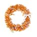 solacol New ThaNew Thanksgiving Decorative Day Dog Tail Grass Wreath Lace Bow Simulation Wreath