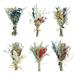 6 Pcs Boho Dried Flower Bouquets Wedding Dried Flowers Mini Natural Real Plants for Table Centerpieces Bridesmaid Flower Girl Gift Box Boho Wedding Birthday Table Cake Bottle Decor