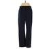 J.Crew Dress Pants - Low Rise Straight Leg Boot Cut: Blue Bottoms - Women's Size 0