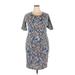 Lularoe Casual Dress - Sheath: Gray Print Dresses - Women's Size 2X