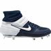 Nike Shoes | Host Pick Nike Alpha Huarache Elite 2 Mid Metal Baseball Cleats Navy/Wht Size 8 | Color: Blue/White | Size: 8