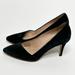 Madewell Shoes | Madewell Mira Black Suede Leather Pointed Toe Heel Size 6 | Color: Black | Size: 6