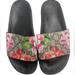 Gucci Shoes | Gucci Gg Blooms Floral Slide Sandal Size 38 | Color: Brown/Red | Size: 8