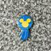 Disney Other | Blue Ribbon With Yellow Mickey Mouse Head Lanyard Pin. Hidden Mickey Trading Pin | Color: Blue/Yellow | Size: Os