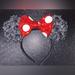 Disney Accessories | Disney Minnie Mouse Ears | Color: Black/Red | Size: Os