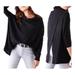 Free People Tops | Free People Nwt Juicy Long Sleeve Waffle Knit Thermal Shirt M Color: Black | Color: Black | Size: M