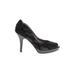 Fergalicious Heels: Slip On Stilleto Cocktail Party Black Camo Shoes - Women's Size 6 - Peep Toe