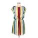 Lilla P Casual Dress - Popover: Green Print Dresses - Women's Size Medium