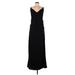 Emerald Sundae Casual Dress - A-Line V Neck Sleeveless: Black Print Dresses - New - Women's Size 12