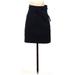 Ann Taylor Casual Skirt: Blue Solid Bottoms - Women's Size 0 Petite