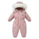 Little Girl Jumpsuit Girls Boys Snowsuits Overalls Ski Suits Winter Coats Jumpsuits for Baby Toddler Snow Clothes for Girls (Pink, 18-24 Months)
