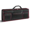 Ruibo 61 Key Keyboard Gig Bag Case,Portable Durable Keyboard Piano Waterproof 600D Oxford Cloth with 10mm Cotton Padded Case Gig Bag 40"x16"x6" / Black+Red