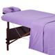 Master Massage Cotton Flannel Sheets Set Massage Table Cover Set, Beauty Salon SPA Bed Replacement Cover, Includes Table Cover, Face Cushion Cover, Table Sheet-3Pcs (Purple)
