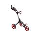 Cube CART 3 Wheel Push Pull Golf CART - Two Step Open/Close - Smallest Folding Lightweight Golf CART in The World - Choose Color! (Charcoal/Red)