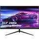 Z-Edge 25 Inch (24.5 Inch) Gaming Monitor 240Hz 1ms MPRT Full HD VA Panel, Ultra-Thin Bezel, FreeSync, HDMI2.0 & DisplayPort1.4, VESA Mountable, Built-in Speakers, Black