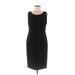 Kasper Casual Dress - Sheath: Black Solid Dresses - Women's Size 6