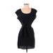 Amour Vert Casual Dress - Sheath: Black Solid Dresses - Women's Size Small