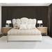Michael Amini Villa Cherie Upholstered Standard 3 Piece Bedroom Set Upholstered in Brown | Queen | Wayfair N9008000QN-BRS-SET-3P