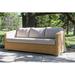 Birch Lane™ Edicott 80" Wide All - Weather Wicker/Wicker/Rattan in Brown | 31 H x 80 W x 35 D in | Outdoor Furniture | Wayfair