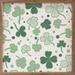 The Holiday Aisle® Pattern Clovers White Wood in Brown | 12 H x 12 W x 1.5 D in | Wayfair BD2FC4C1EDD94AAF9DF55B88A9BBCC9E
