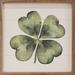 The Holiday Aisle® Lucky Four Leaf Clover White Wood in Brown | 12 H x 12 W x 1.5 D in | Wayfair C4D91059C46844BAA386D6F449F48BFA