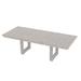 Red Barrel Studio® Lakeysa Rectangular 98.03" L x 42" W Dining Set Wood in Gray | 30 H x 42 W x 98.03 D in | Wayfair