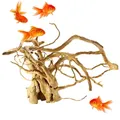 Plantes d'aquarium en bois précieux décor de tortue racines d'arbre artificielles branches