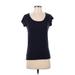 Ann Taylor LOFT Sleeveless T-Shirt: Blue Tops - Women's Size Small