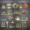 Francia Parigi Metallo 3D Magnete carino Adesivo per frigorifero Londra Vienna Russia Egitto Piramide Dubai Magnete per frigorifero Decorazione Souvenir per la casa