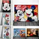 5d Diamant Malerei Disney bunte Pop Mickey Maus und Minnie Liebe Hand DIY Cartoon Mosaik Stickerei