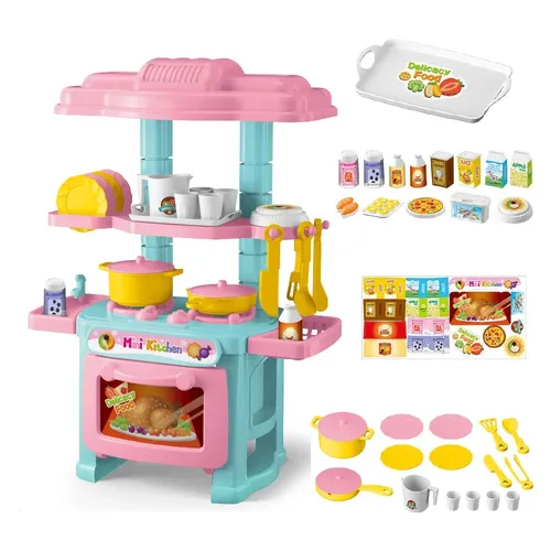 Spielhaus Küche Spielzeug Set Simulation Mini Kochgeschirr Spielhaus Spielzeug