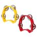 Bell Ring Tambourine Kids Toys for Baby Infants Tambourines Double Row Drum 2 Pcs