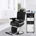 Moselota Men s Hairdressing Chair High-End Reclining Chair Black