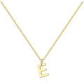 Gold Letter Necklace for Women - Dainty 14K Initial Choker Neck - Trendy Jewelry