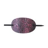 Leather Hair Pin With Stick - Oval Faux Leather Hair Clip - Leather And Stick Hair Slide Hair Pins Ponytail Holder Hair Accessories For Women Girls Fanelod Hair Cream