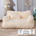 Slicier Calming Pet Sofa Slicier Winter Pet Bed Calming Dog Bed Fluffy Plush Pet Sofa Slicier Dog Bed Washable Puppy Sleeping Bed Cat Couch Pet Sofa Bed with Removable Washable Cover