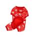 Duixinghas Soft Comfortable Pet Outfits Pet Clothes Chinese New Year Dog Costume Cartoon Pattern Comfortable Warm Pet Jumpsuit for Festive Decor